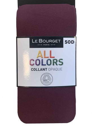 Collant Le Bourget All Colors 50 deniers Sangria (violet)