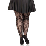 Collant Résille Floral grande taille Leg Avenue