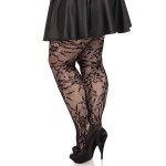 Collant Résille Floral grande taille Leg Avenue