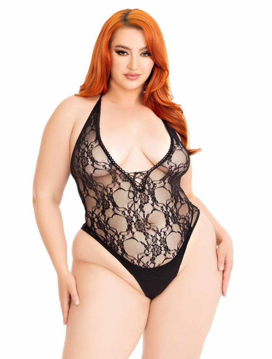 Body deep V grande taille Leg Avenue