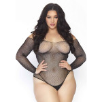 Body Résille Strass grande taille Leg avenue