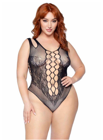 Body résille filet grande taille leg avenue noir