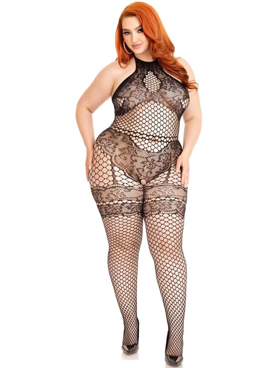 Body collant Résille Nate & Lace grande taille