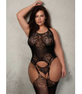 Body collant Effet PJ grande taille